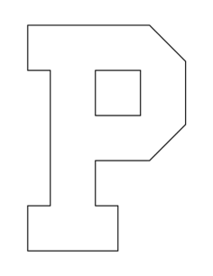 Letter P Tracing Shape Pdf, Free Vectors File